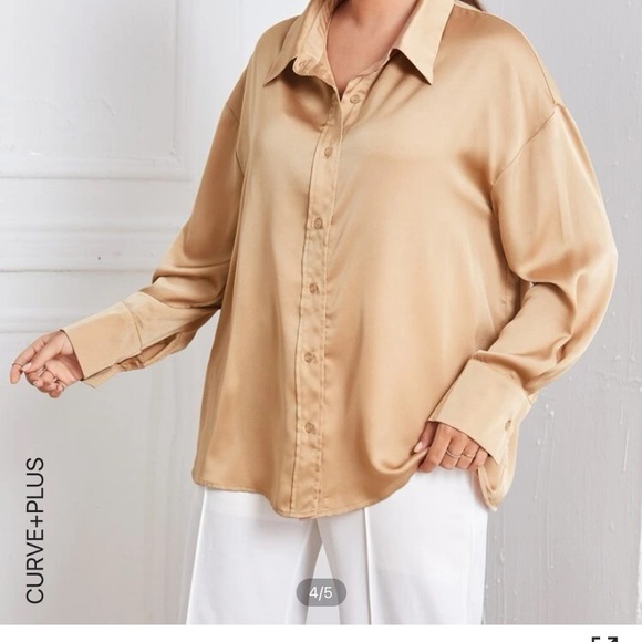 SHEIN Golden brown long sleeve - Picture 4 of 6